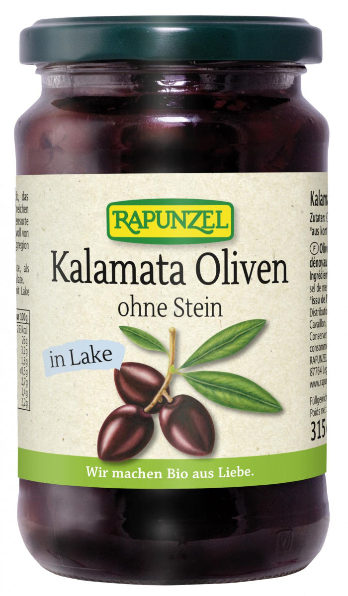 Oliven Kalamata violett ohne Stein in Lake 315g RAP