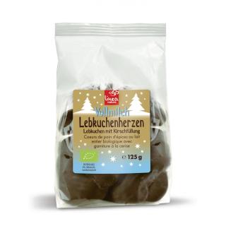 Lebkuchenherzen gefüllt (Kirsche) Volllmilch 125g LNA