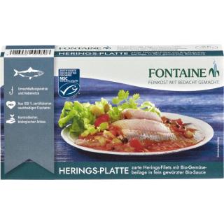 Heringsplatte mit Gemüse 200g FON