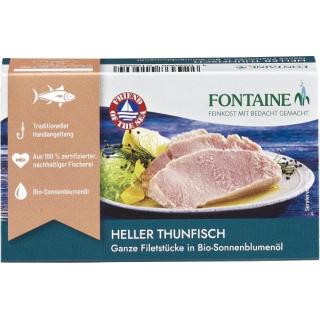 Thunfisch hell in Sonnenblumenöl 120g FON