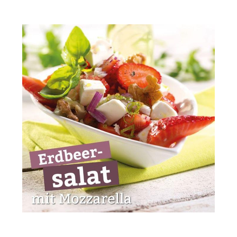 Erdbeersalat mit Mozzarella