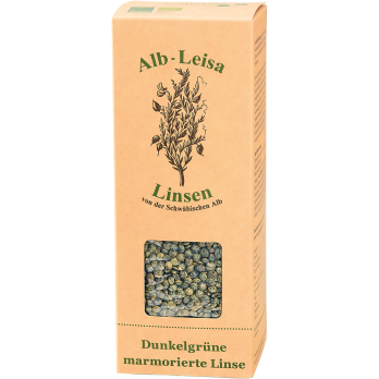 Alb-Linsen Dunkelgrün marmorierte 500g