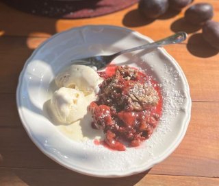 Knuspriger Zwetschgen - Crumble