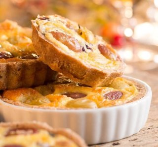 Herzhafte Trauben-Quiche