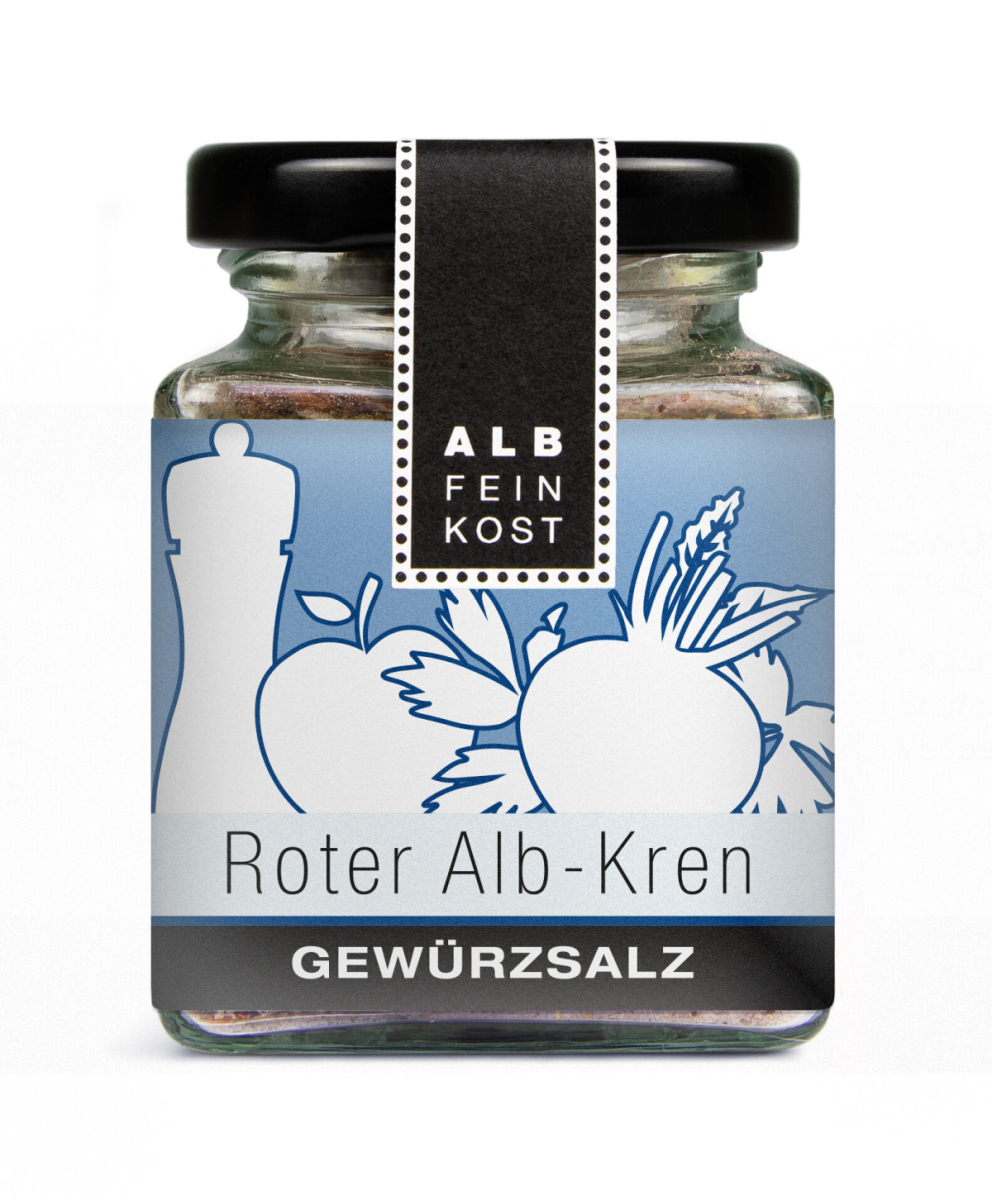 Gewürzsalz Roter Albkren 80g Glas AFK