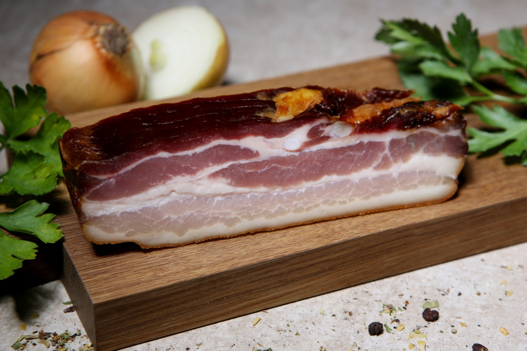Schweinebauch geraucht (ca. 250g)
