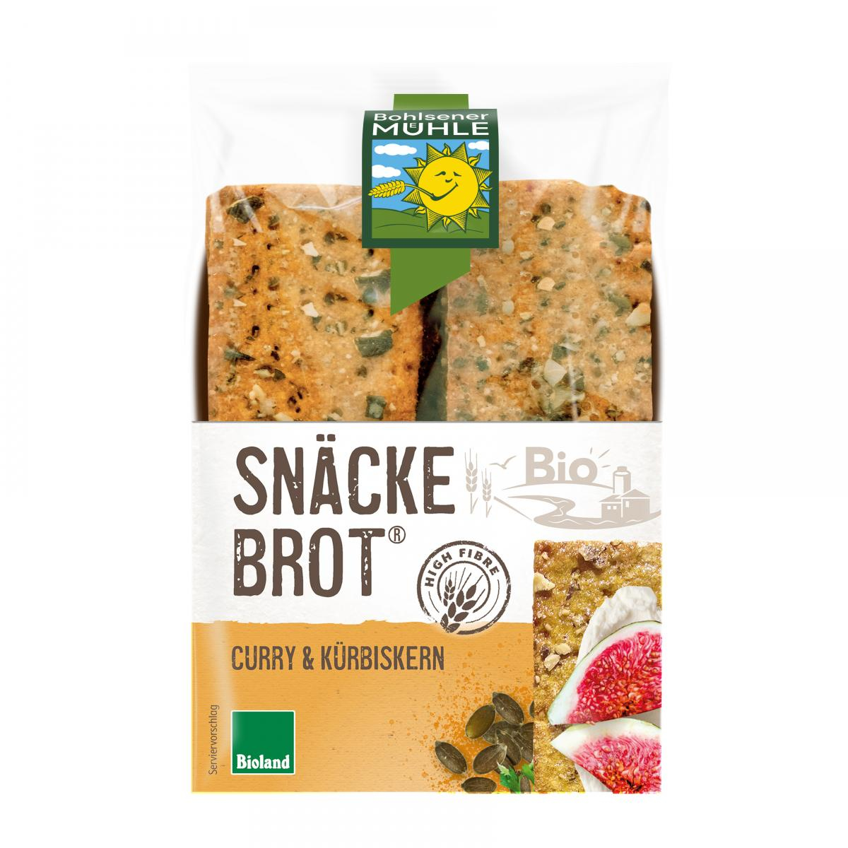 Snäckebrot Curry-Kürbis 200g BOL