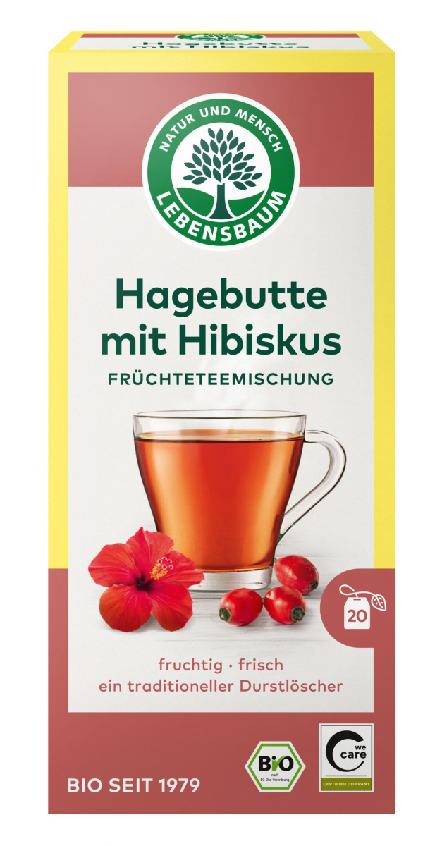 Hagebutte-Hibiskus Tee 20 Btl  LEB