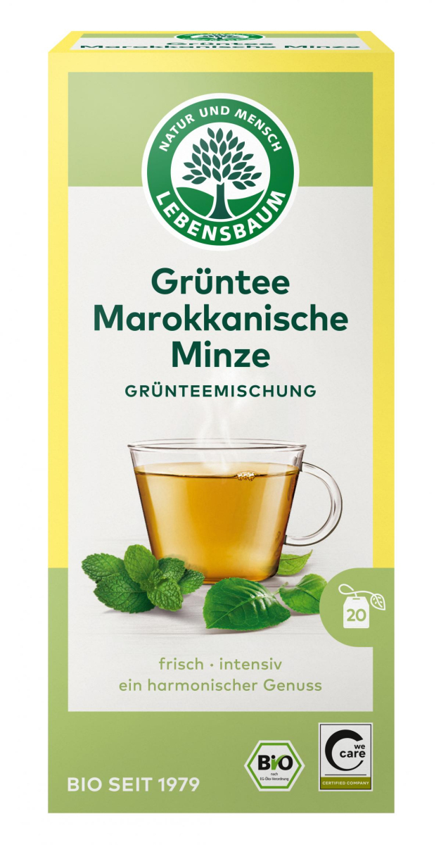 Grüntee Marokkanische Minze 20 Btl. (40g) LEB
