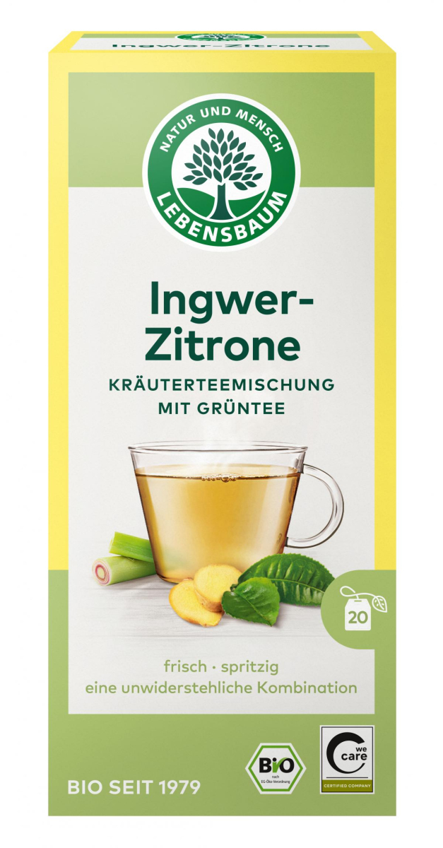 Grüntee Ingwer Zitrone 20 Btl. (40g) LEB