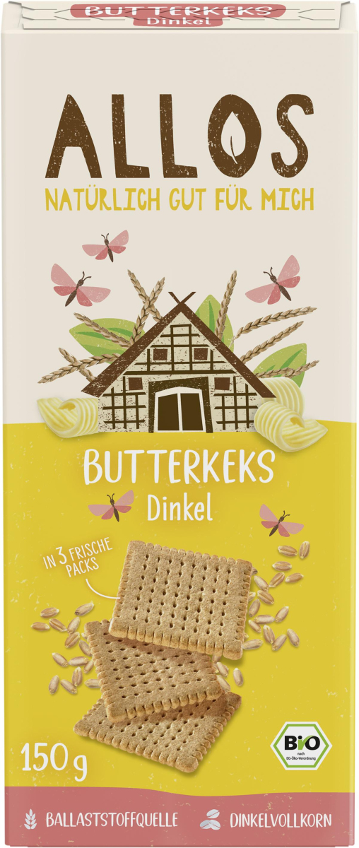 Dinkel Butterkekse 150g ALO