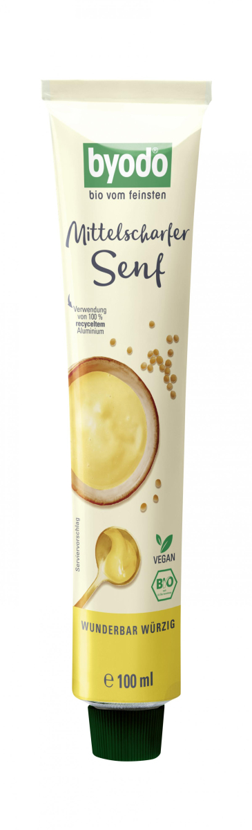 Senf mittelscharf in der Tube 100ml BYO