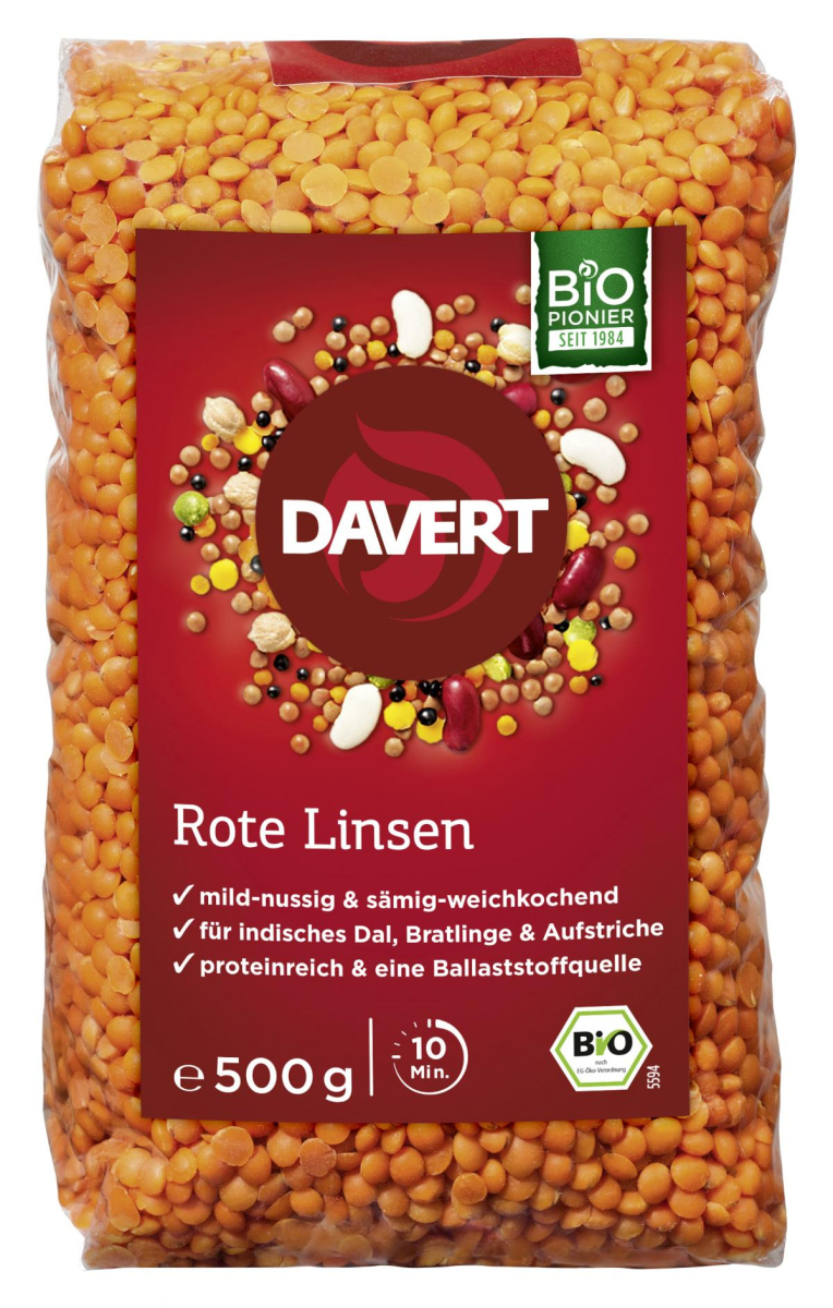 Rote Linsen 500g DAV