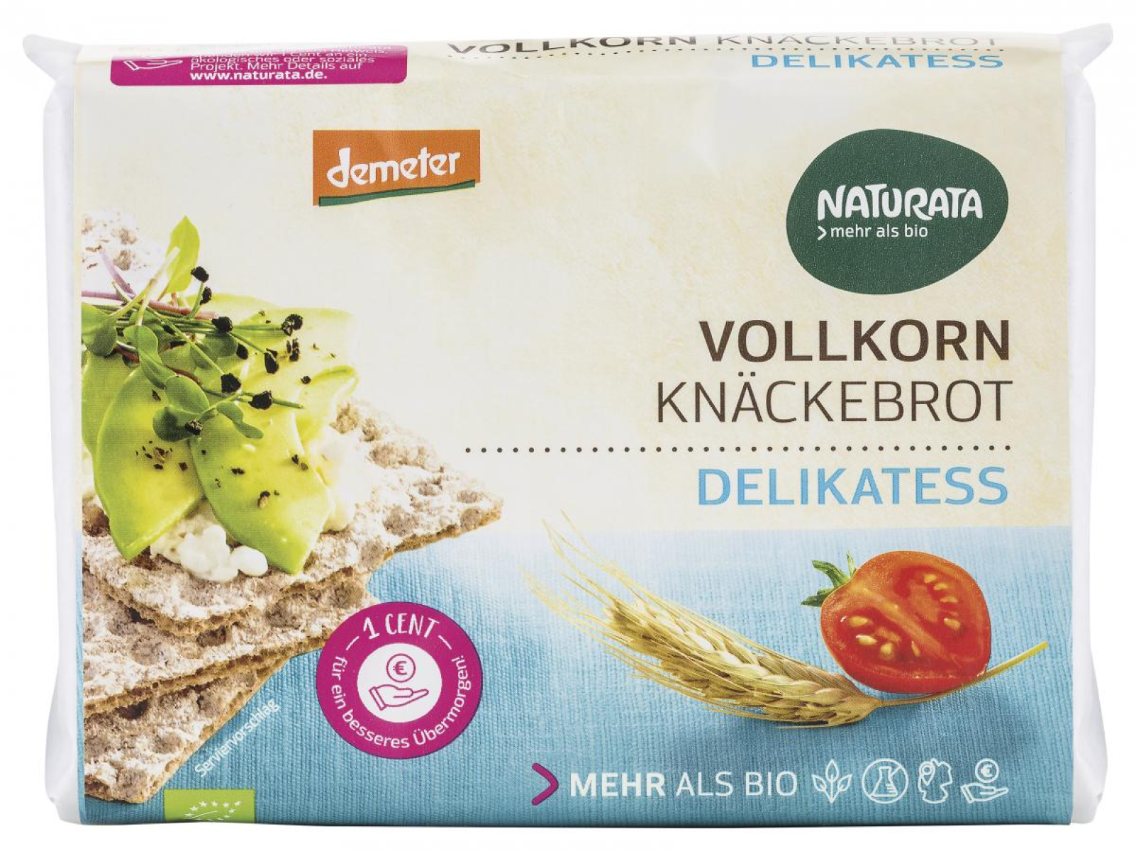 Delikatess Vollkorn-Knäckebrot 250g NAT