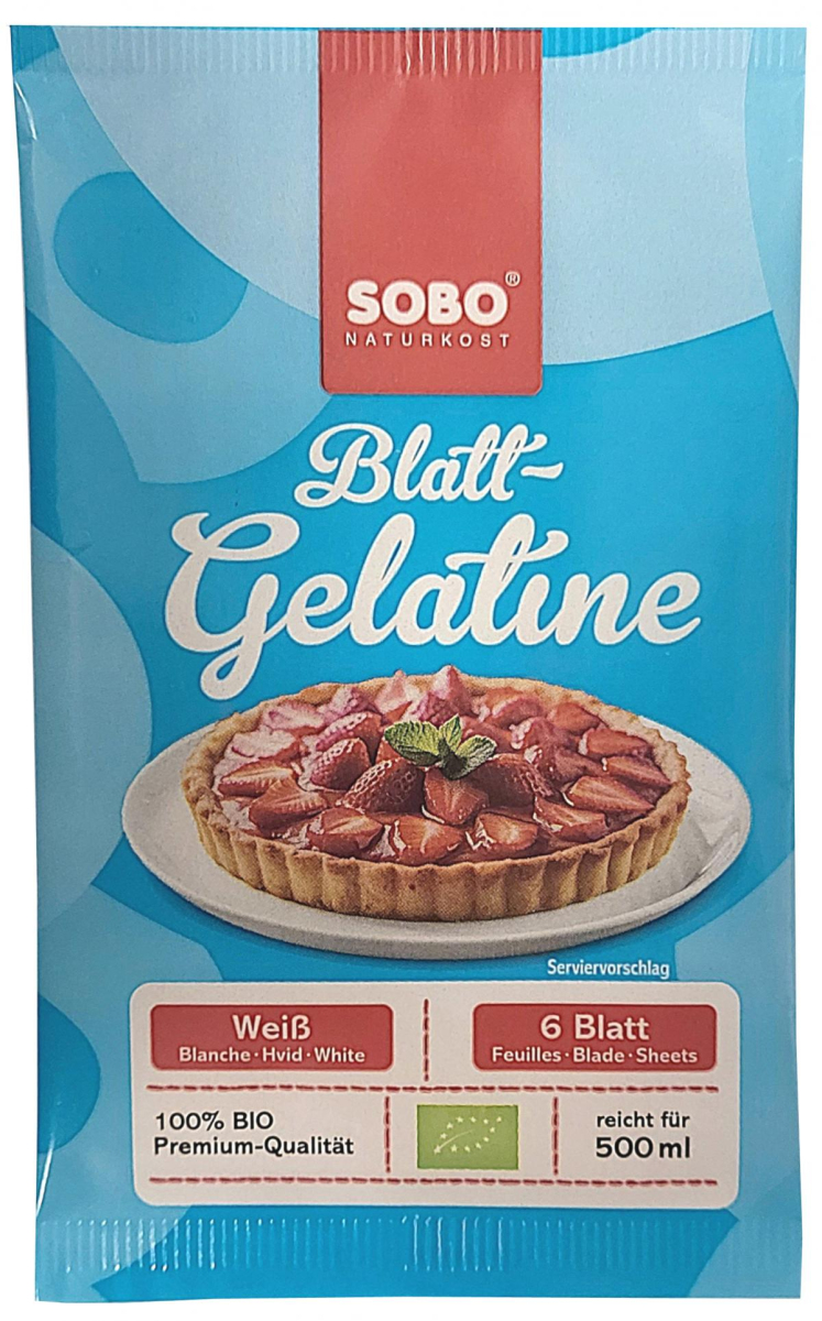 Blatt-Gelatine (6 Blatt) 10g SOB