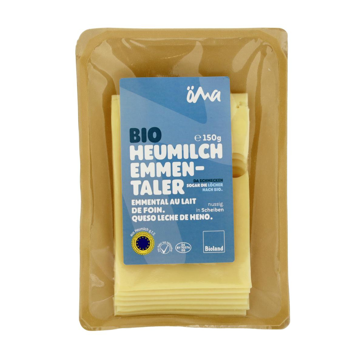 Emmentaler Heumilch in Scheiben 150g ÖMA