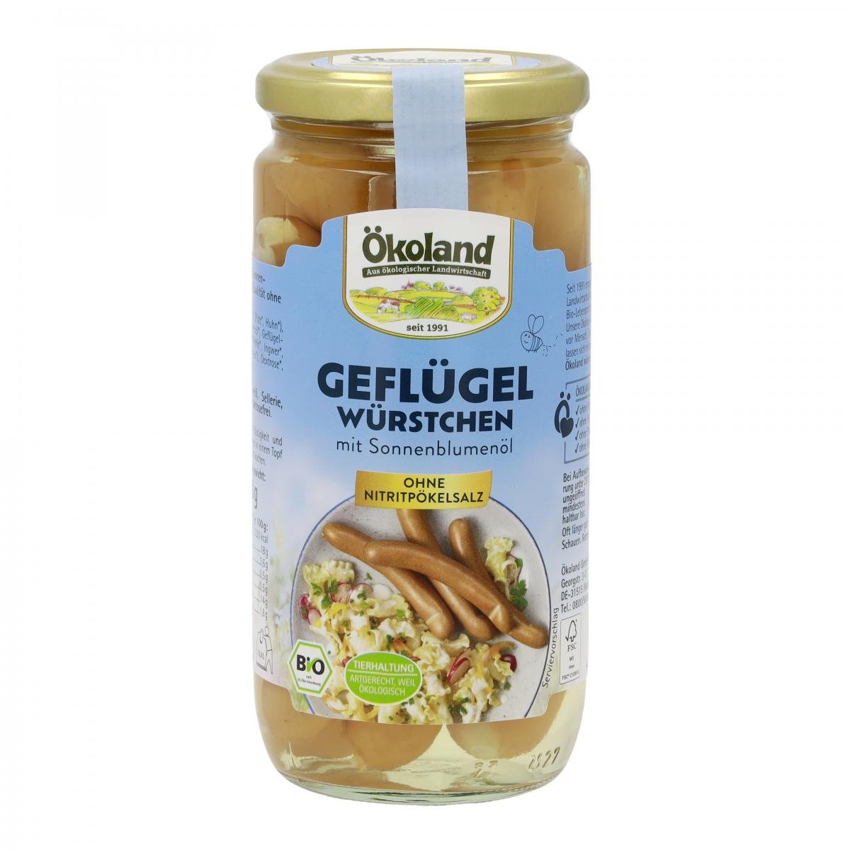 Geflügel-Würstchen im Glas 180g