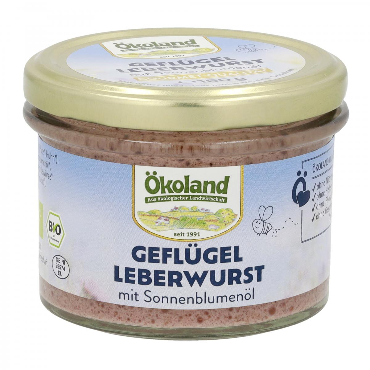 Geflügel Leberwurst Gourmet Qualität im Glas 160g ÖKL