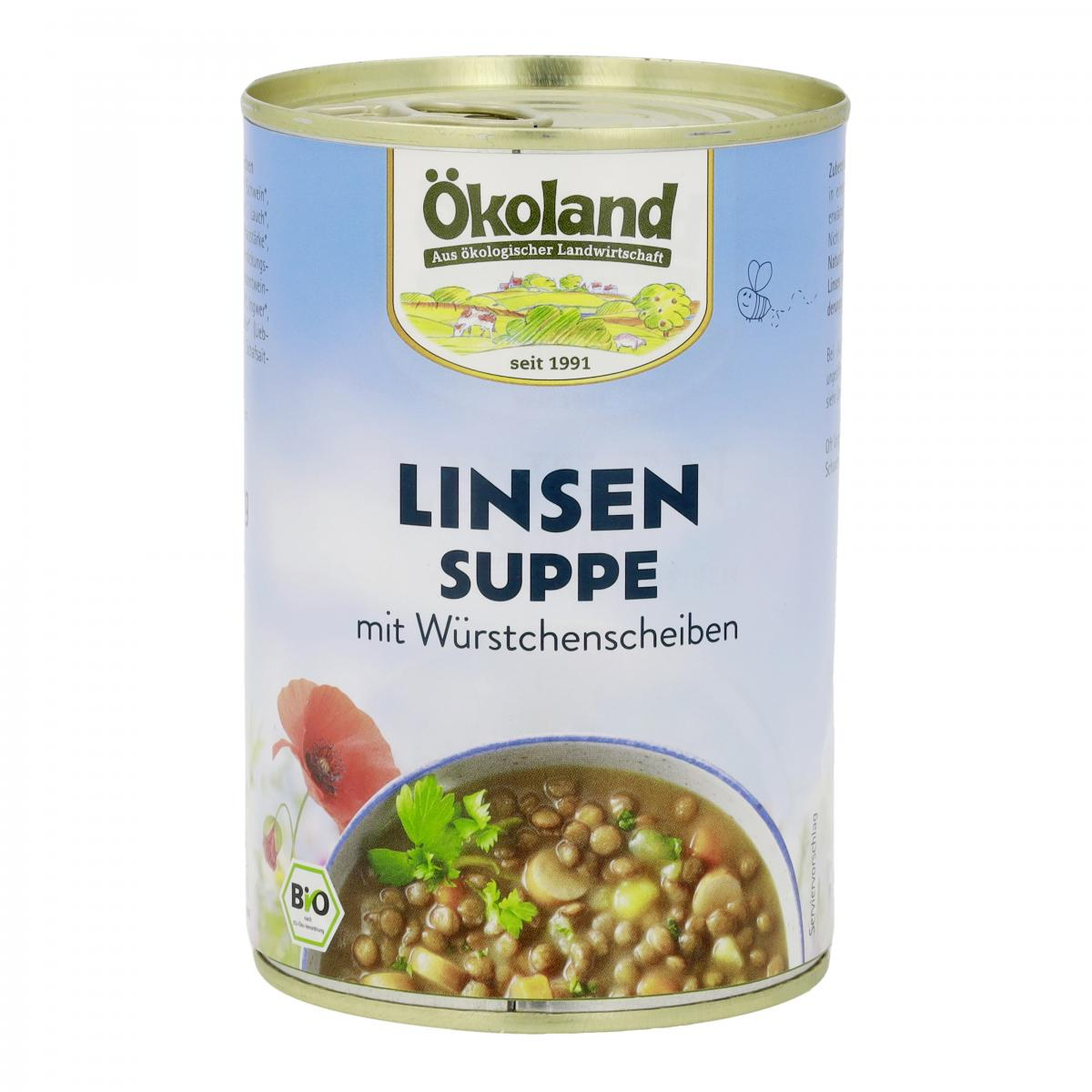Linsensuppe mit Würstchen 400g ÖKL