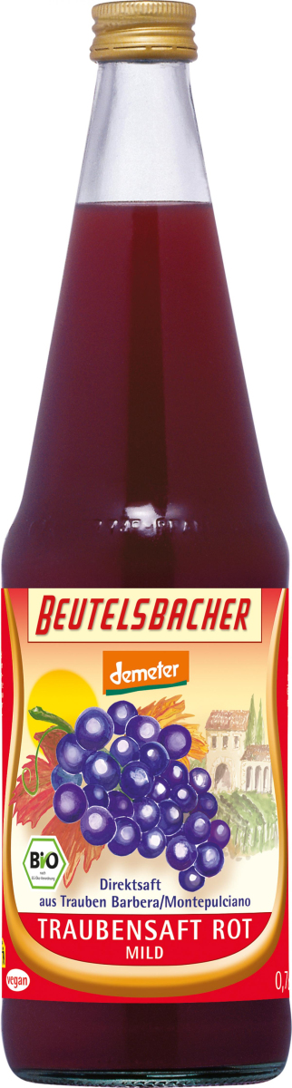 Traubensaft rot 0,7 l  BEU