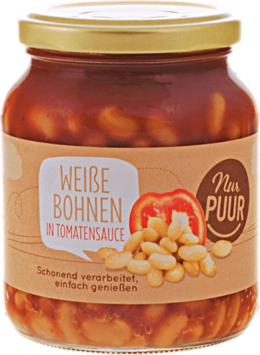Weiße Bohnen in Tomatensauce 350g NPU