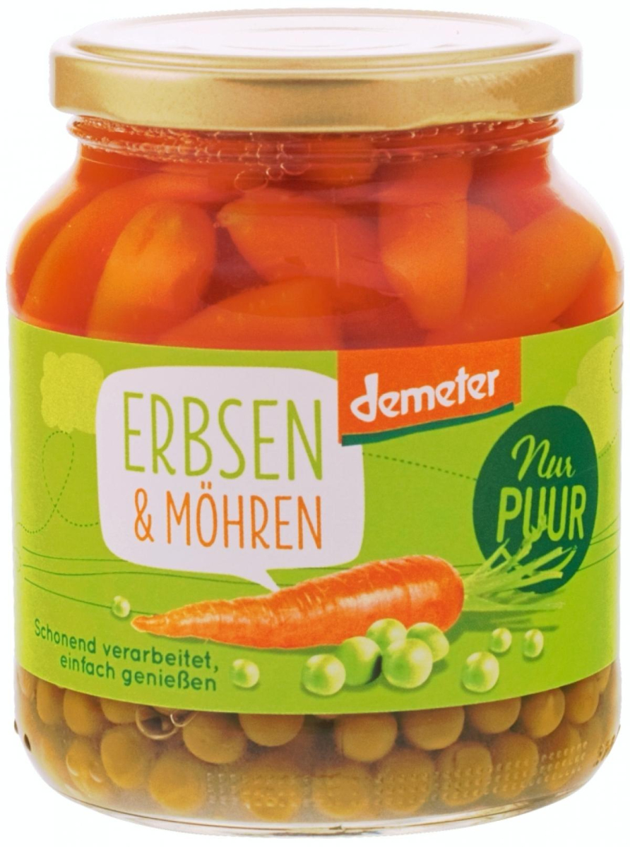 Erbsen & Möhren im Glas 350g NPU