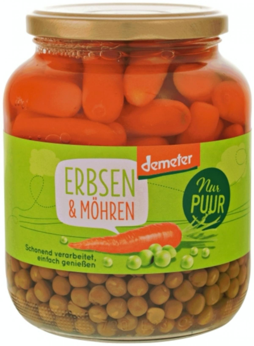 Erbsen & Möhren im Glas 680g NPU