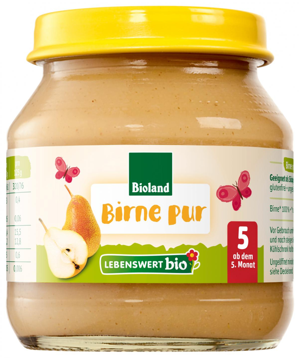 Birne pur 6 x 125g Glas LWB