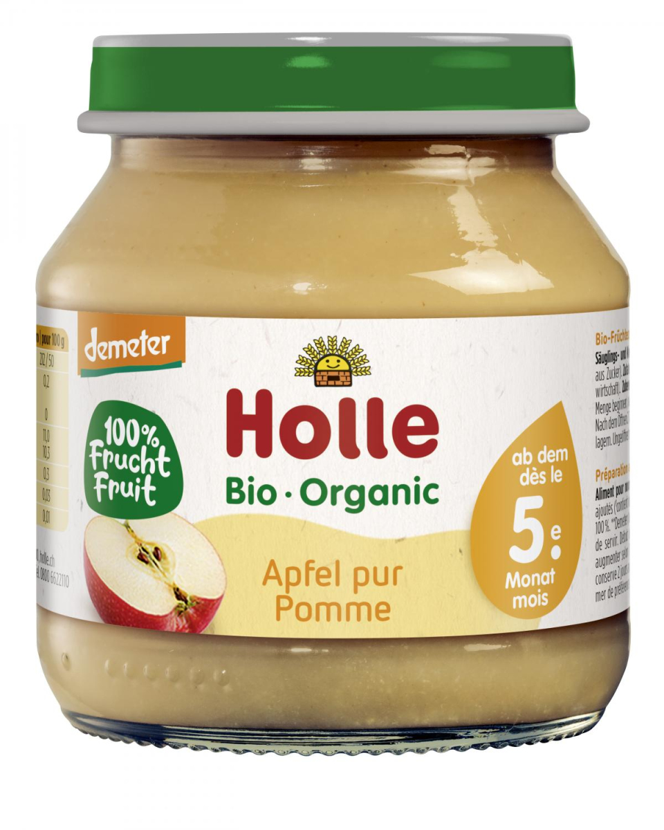 Apfel pur 6 x 125g Glas