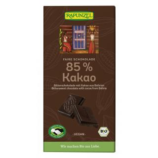 Bitterschokolade 85% Kakao 80g RAP