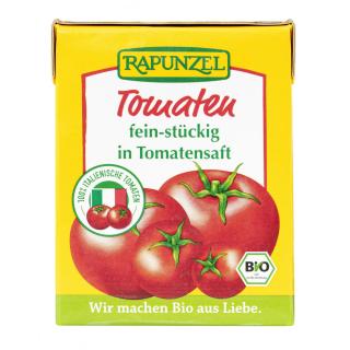 Tomaten fein-stückig in Tomatensaft im Tetra Pak 390g RAP