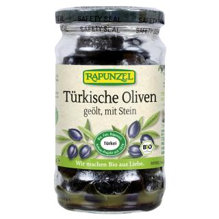 Oliven schwarz mit Stein, geölt 185g RAP