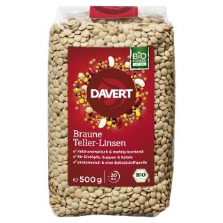 Braune Teller-Linsen 500g DAV