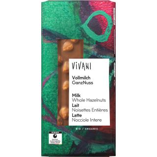 Vollmilch mit ganzen Nüssen 100g VIV