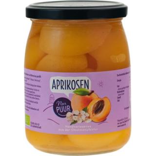 Aprikosen halbe Frucht im Glas 500g NPU