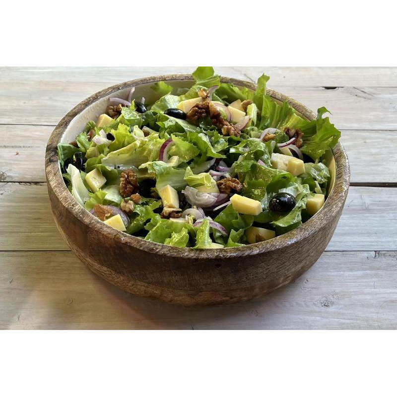 Pikanter Herbstsalat mit Trauben und Käse