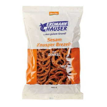 Dinkel-Knusper Brezel mit Sesam 125g ERD