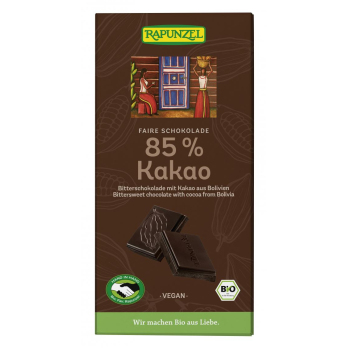 Bitterschokolade 85% Kakao 80g RAP