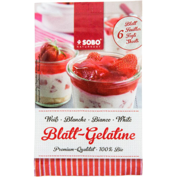 Blatt-Gelatine (6 Blatt) 10g SOB