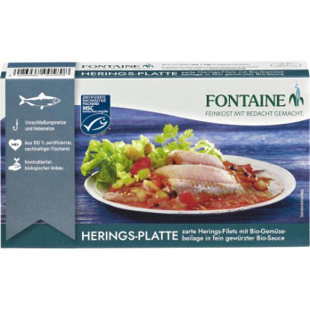Heringsplatte mit Gemüse 200g FON