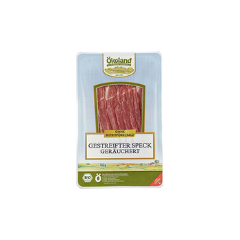 Gestreifter Speck geschnitten 100g ÖKL