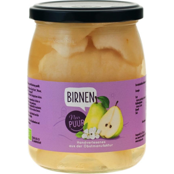 Birnen halbe Frucht im Glas 500g NPU